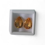 Citrine - सुनैला (Sunehla) | 9 ct, 2 piece | Certified Loose Gemstone for Astrology & Jewelry