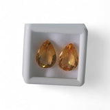 Citrine - सुनैला (Sunehla) | 9 ct, 2 piece | Certified Loose Gemstone for Astrology & Jewelry