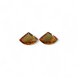 Citrine - सुनैला (Sunehla) | 11.5 ct, 2 piece | Certified Loose Gemstone for Astrology & Jewelry