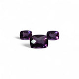 Amethyst - जमुनिया/कटैला | 6.4 ct, 3 piece | Certified Loose Gemstone for Astrology & Jewelry