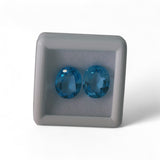 Blue Topaz - नीला टोपाज़ | 8.6 ct, 2 piece | Certified Loose Gemstone for Astrology & Jewelry