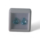 Blue Topaz - नीला टोपाज़ | 3.9 ct, 2 piece | Certified Loose Gemstone for Astrology & Jewelry