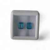 Blue Topaz - नीला टोपाज़ | 2.5 ct, 2 piece | Certified Loose Gemstone for Astrology & Jewelry