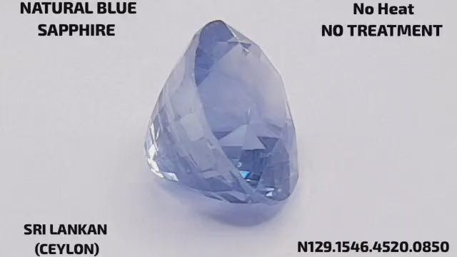 Natural Blue Sapphire - नीलम (Neelam) | 8.5 ct from Ceylon (Srilanka) | Certified Loose Gemstone for Astrology & Jewelry