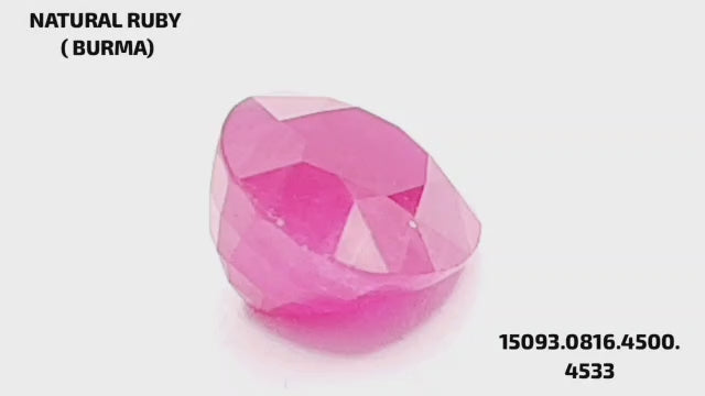 Natural Ruby - माणिक (Manik), सूर्यरत्न | 7.43 ct from Burma (Mayanmar) | Certified Loose Gemstone for Astrology & Jewelry