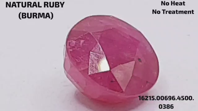 Natural Ruby - माणिक (Manik), सूर्यरत्न | 6.49 ct from Burma (Mayanmar) | Certified Loose Gemstone for Astrology & Jewelry