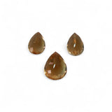 Citrine - सुनैला (Sunehla) | 22.6 ct, 3 piece | Certified Loose Gemstone for Astrology & Jewelry