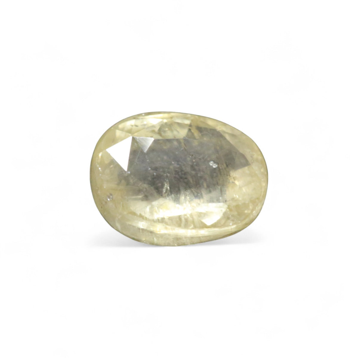Yellow Sapphire - पुखराज (Pukhraj) | 6.42 ct from | Certified Loose Gemstone for Astrology & Jewelry