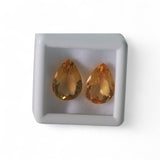 Citrine - सुनैला (Sunehla) | 9 ct, 2 piece | Certified Loose Gemstone for Astrology & Jewelry