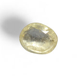 Yellow Sapphire - पुखराज (Pukhraj) | 6.42 ct from | Certified Loose Gemstone for Astrology & Jewelry
