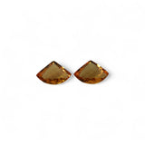 Citrine - सुनैला (Sunehla) | 11.5 ct, 2 piece | Certified Loose Gemstone for Astrology & Jewelry