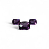 Amethyst - जमुनिया/कटैला | 6.4 ct, 3 piece | Certified Loose Gemstone for Astrology & Jewelry