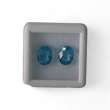 Blue Topaz - नीला टोपाज़ | 5.3 ct, 2 piece | Certified Loose Gemstone for Astrology & Jewelry
