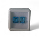 Blue Topaz - नीला टोपाज़ | 5.6 ct, 2 piece | Certified Loose Gemstone for Astrology & Jewelry