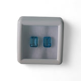 Blue Topaz - नीला टोपाज़ | 2.5 ct, 2 piece | Certified Loose Gemstone for Astrology & Jewelry