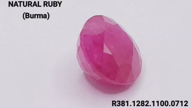 Natural Ruby - माणिक (Manik), सूर्यरत्न | 5.62 ct from Burma (Mayanmar) | Certified Loose Gemstone for Astrology & Jewelry