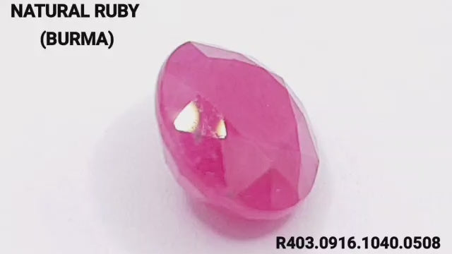Natural Ruby - माणिक (Manik), सूर्यरत्न | 7.39 ct from Burma (Mayanmar) | Certified Loose Gemstone for Astrology & Jewelry