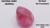 Natural Ruby - माणिक (Manik), सूर्यरत्न | 6.92 ct from Burma (Mayanmar) | Certified Loose Gemstone for Astrology & Jewelry