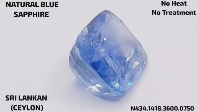 Natural Blue Sapphire - नीलम (Neelam) | 7.5 ct from Ceylon (Srilanka) | Certified Loose Gemstone for Astrology & Jewelry