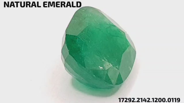 Natural Emerald - पन्ना (Panna) | 7.77 ct from Zambia | Certified Loose Gemstone for Astrology & Jewelry