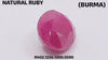 Natural Ruby - माणिक (Manik), सूर्यरत्न | 5.72 ct from Burma (Mayanmar) | Certified Loose Gemstone for Astrology & Jewelry